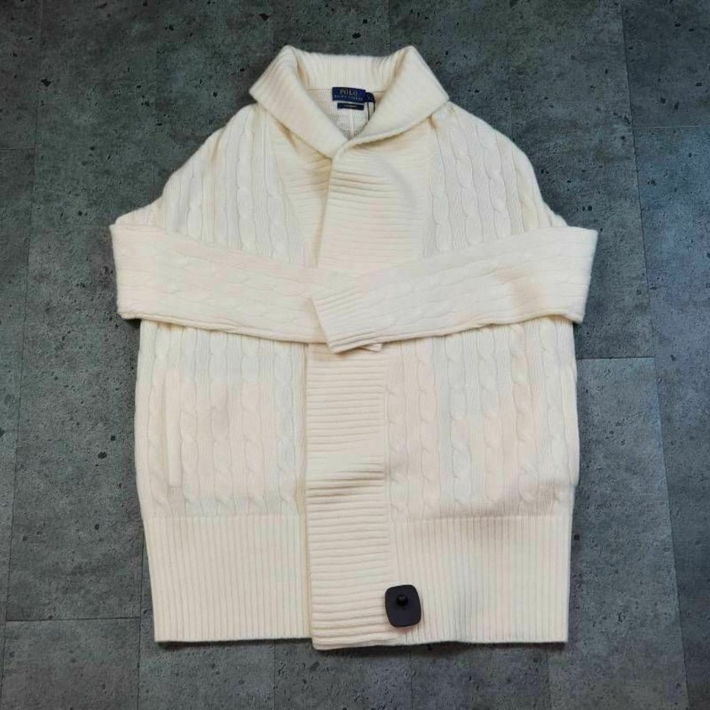 Polo Ralph Lauren Womens Cardigan Sweater Ivory 10